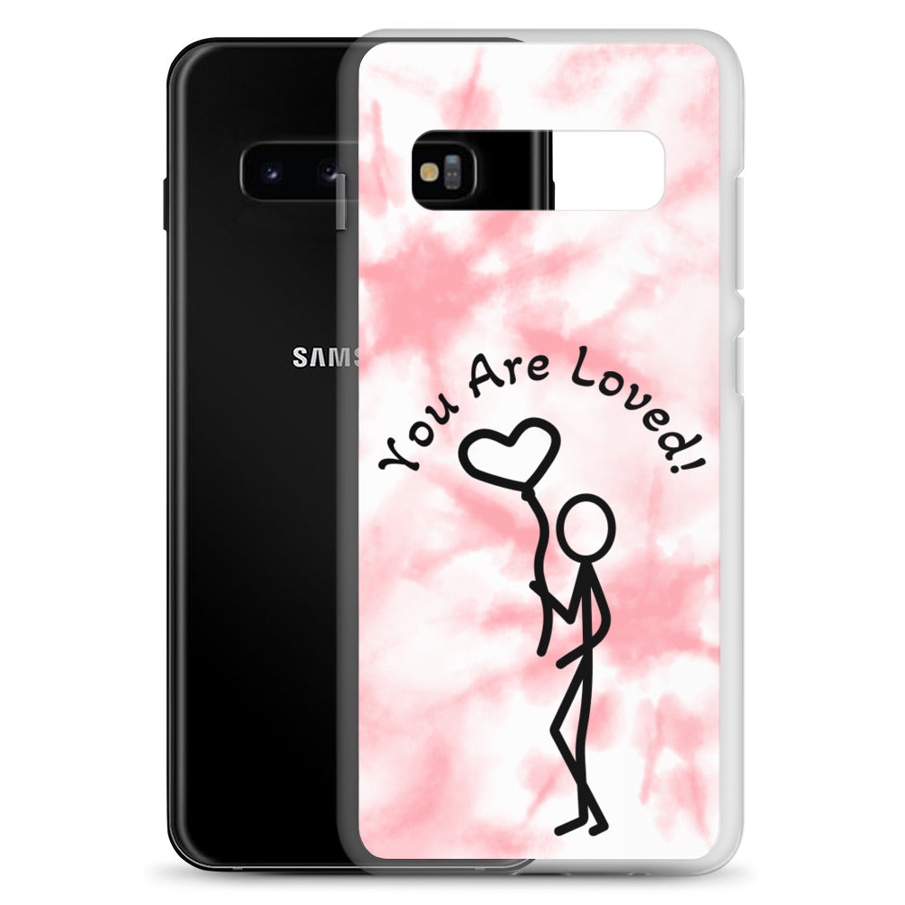 Samsung Case - Tie Dyed You Are Loved - Stick Figure w/Heart