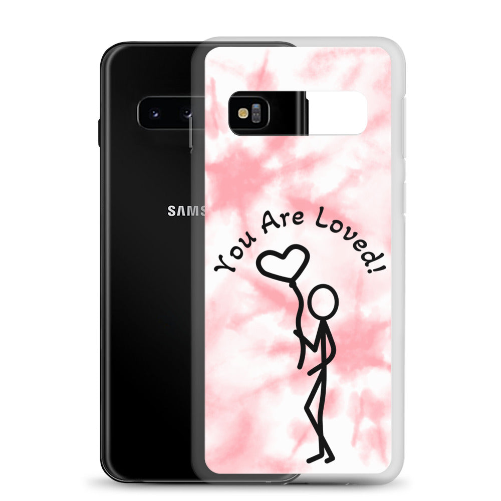 Samsung Case - Tie Dyed You Are Loved - Stick Figure w/Heart