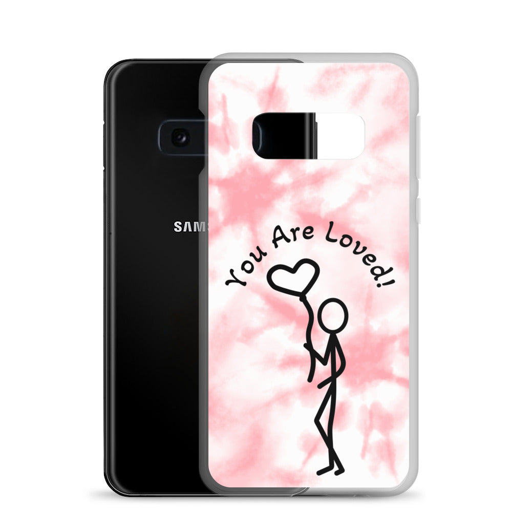 Samsung Case - Tie Dyed You Are Loved - Stick Figure w/Heart