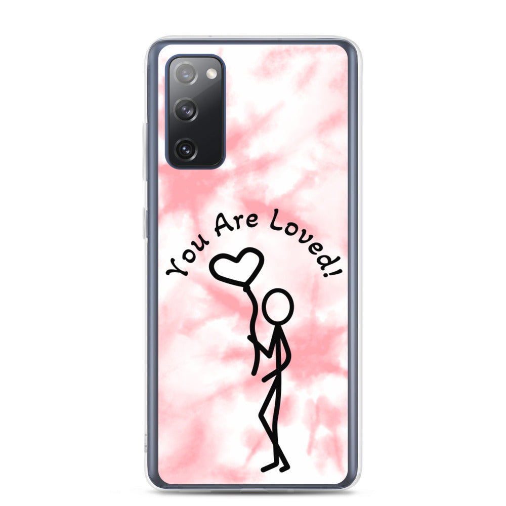 Samsung Case - Tie Dyed You Are Loved - Stick Figure w/Heart