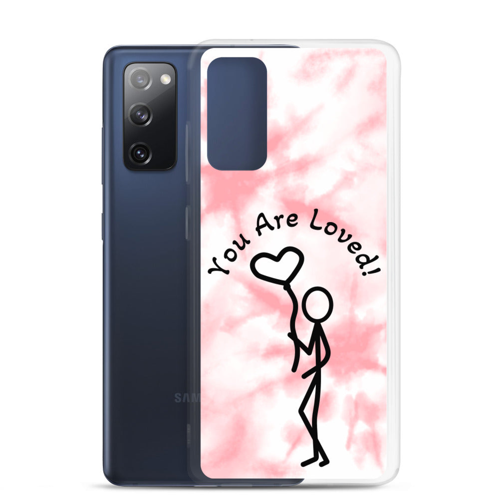 Samsung Case - Tie Dyed You Are Loved - Stick Figure w/Heart