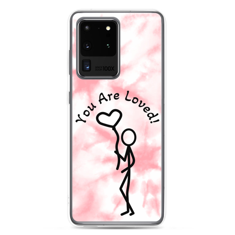 Samsung Case - Tie Dyed You Are Loved - Stick Figure w/Heart