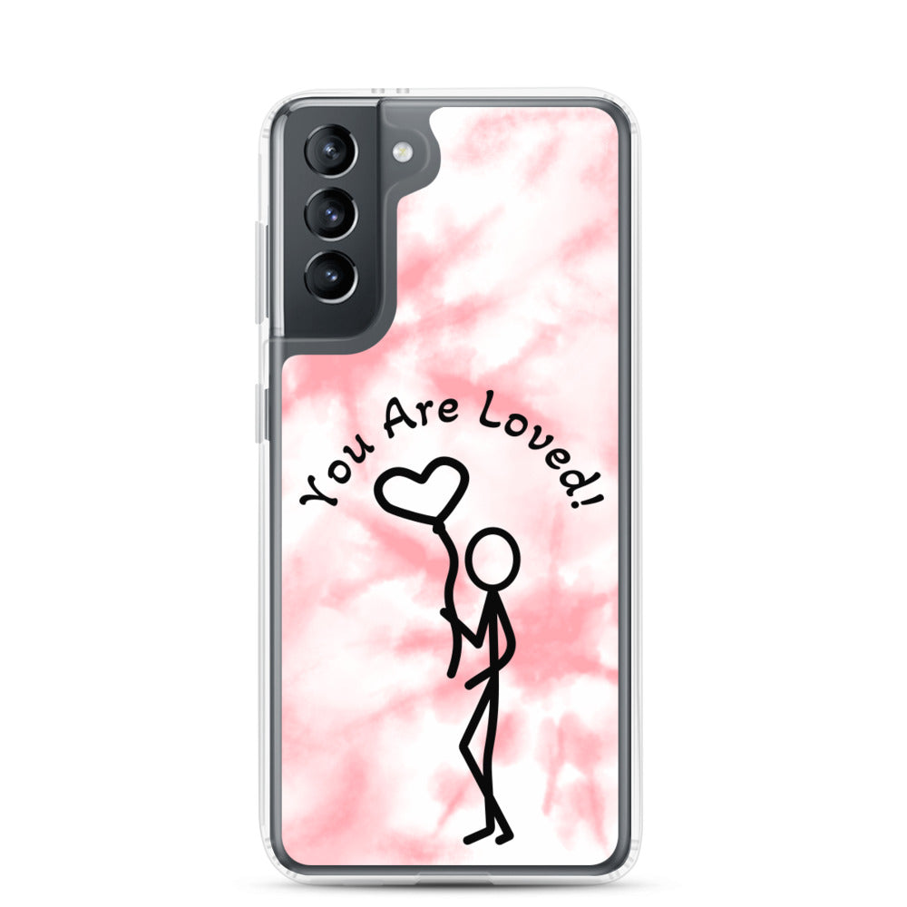 Samsung Case - Tie Dyed You Are Loved - Stick Figure w/Heart