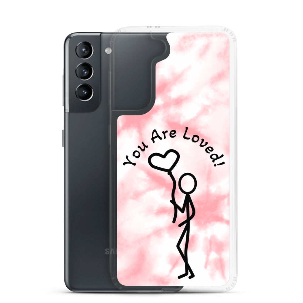 Samsung Case - Tie Dyed You Are Loved - Stick Figure w/Heart