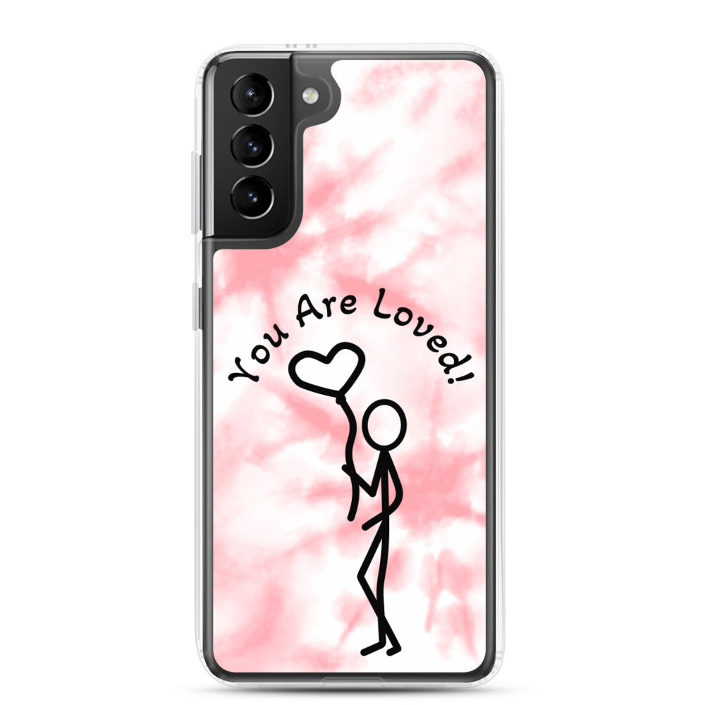 Samsung Case - Tie Dyed You Are Loved - Stick Figure w/Heart
