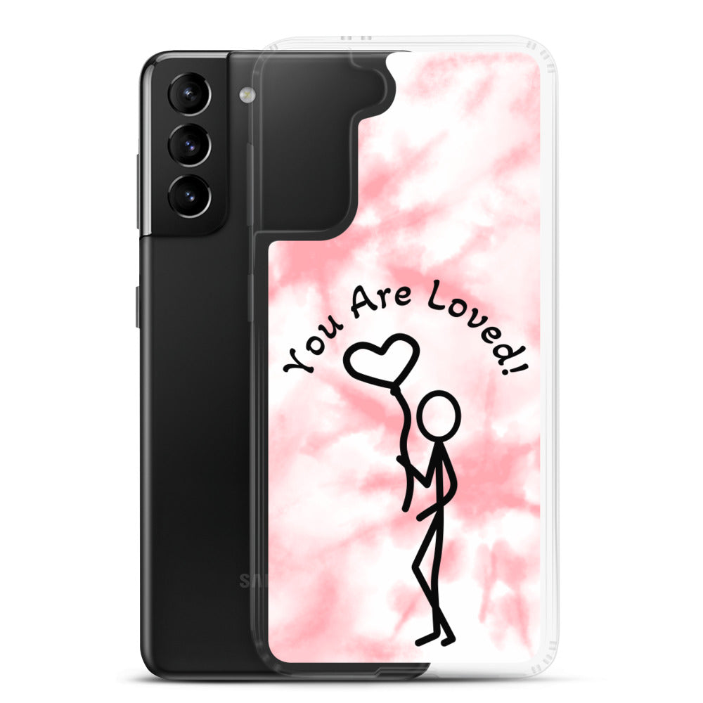 Samsung Case - Tie Dyed You Are Loved - Stick Figure w/Heart