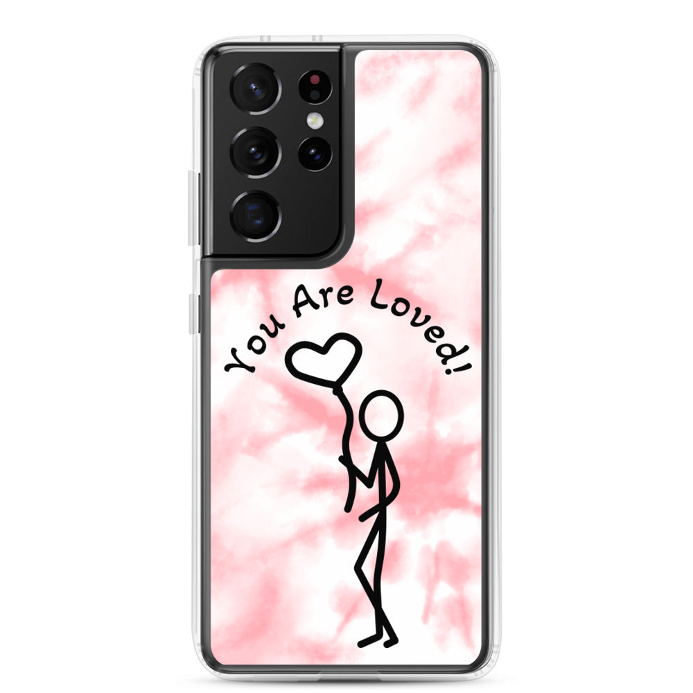Samsung Case - Tie Dyed You Are Loved - Stick Figure w/Heart