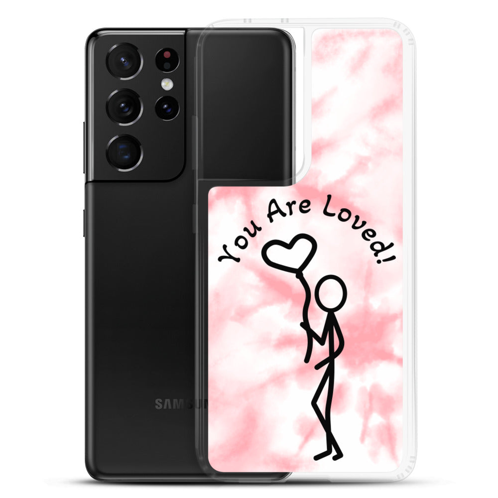 Samsung Case - Tie Dyed You Are Loved - Stick Figure w/Heart