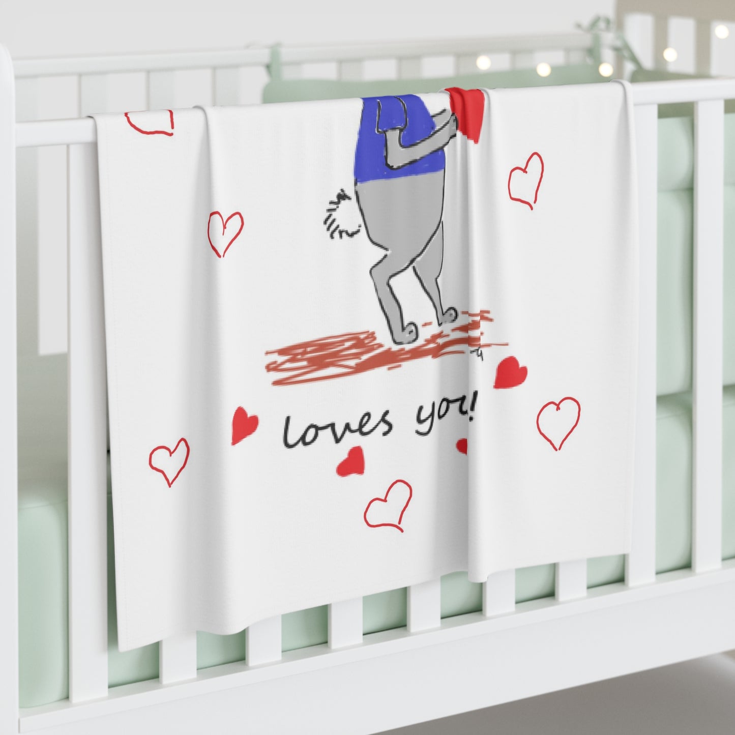 Some Bunny Loves You - Baby Swaddle Blanket
