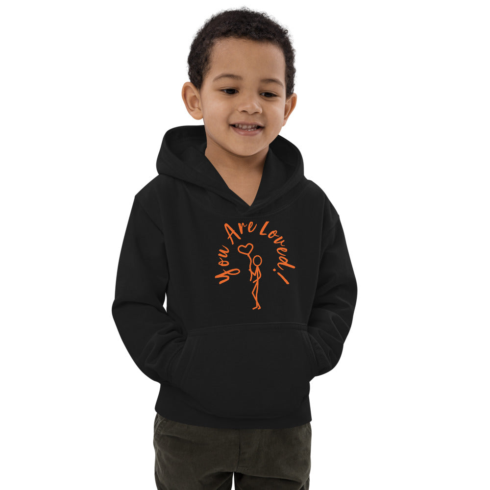 Kids Hoodie - You Are Loved - Stick Figure w/Balloon